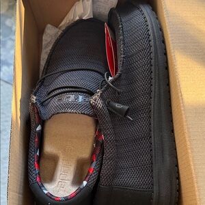 Hey Dude Men's Charcoal Slip-On Loafers